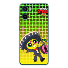 Чехлы Brawl Stars для Motorola Moto E15 (AlphaPrint) (Поко в самбреро)