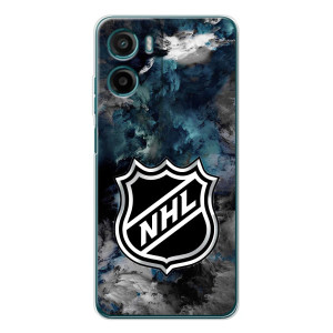 Чехлы с принтом Спортивная тематика для Motorola Moto E15 – NHL хоккей