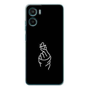 Чехлы (Знак сердечка) на Motorola Moto E15 – Знак Сердечка