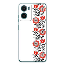 Чехол для Патриота Украины Motorola Moto E15 - (AlphaPrint) (Яркая вишиванка)