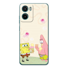 Чехол Губка Боб для Мото Е15 (Патрик и Боб)