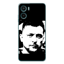 Чехол для Motorola Moto E15 (AlphaPrint - с принтом Зеленского)