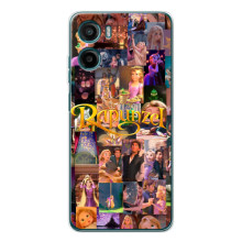 Чехол Рапунцель для Motorola Moto E15 (Рапунцель коллаж)