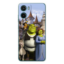 Чехол с мультфильмом Шрек на Motorola Moto E15 – Шрек герои
