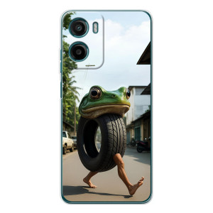 Чехол с мемами тралалело тралала для Motorola Moto E15 – Бонека амбалабу