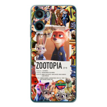 Чохол Зоотрополіс на Motorola Moto E15 – Колаж Зоо