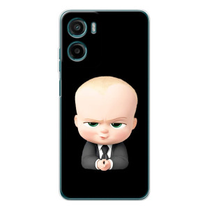 Мультяшный принт на Чехол для Мото Е15 – Бос