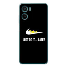 Силиконовый Чехол на Motorola Moto E15 с картинкой Nike