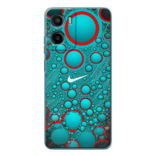 Силиконовый Чехол на Motorola Moto E15 с картинкой Nike (Найк зеленый)