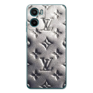 Текстурный Чехол Louis Vuitton для Мото Е15 (Бежевый ЛВ)