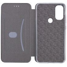 Кожаный чехол-книжка Classy для Motorola Moto E20 – Черный