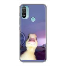 Бампер з принтом Меми для Motorola MOTO E20 (Качка)