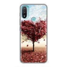 Чехлы для любимой на Моторола МОТО Е20 (VPrint) (Дерево серце)