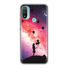 Чехлы для любимой на Моторола МОТО Е20 (VPrint) (З Кульками)