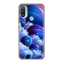 Чохли КОСМОС  на Motorola MOTO E20 (Сині планети)