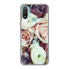 Чохли з принтом Троянд для Motorola MOTO E20 (Букет Троянд)