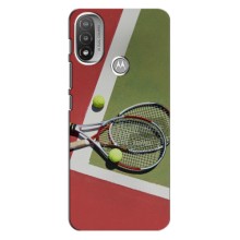 Чехлы с принтом Спортивная тематика для Motorola Moto E20 – Ракетки теннис