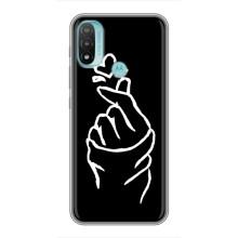 Чохол (Знак сердечка) для Motorola MOTO E20 (Сердечко на чорному)