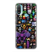 Чохол майнкрафт для Motorola MOTO E20 (Усі персонажі)