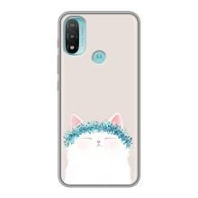 Чохол на тематику: Коти для Motorola MOTO E20 (Білий котик)