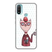 Чохол на тематику: Коти для Motorola MOTO E20 (Кіт аристократ)