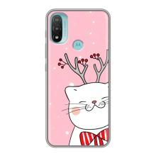 Чохол на тематику: Коти для Motorola MOTO E20 (Зимовий кіт)