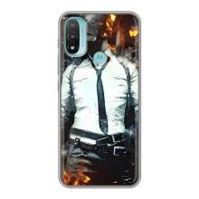Чохол з картинкою "Герой Pubg" на Motorola MOTO E20 (Man Пубг)