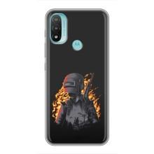 Чохол з картинкою "Герой Pubg" на Motorola MOTO E20 (В полум'ї)