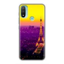 Чохол Ейфелева Вежа на Motorola MOTO E20 (Яскрава башня)
