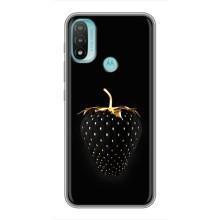 Чохол з зображенням смачної їжі для Motorola MOTO E20 (Чорна полуниця)