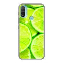 Чохол з зображенням смачної їжі для Motorola MOTO E20 (Лайм)