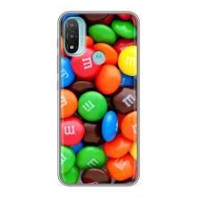 Чохол з зображенням смачної їжі для Motorola MOTO E20 (Різнокольорові M&M'S)