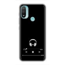 Чохол з картинками на чорному фоні для Motorola MOTO E20 (Плеєр)