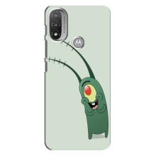 Чехол с картинкой "Одноглазый Планктон" на Motorola Moto E20 (Милый Планктон)