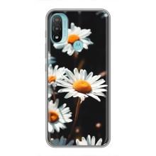 Чохол з ромашками на Motorola MOTO E20 (Білі ромашки)