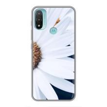 Чохол з ромашками на Motorola MOTO E20 (Пів ромашки)