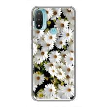 Чохол з ромашками на Motorola MOTO E20 (Рамка в ромашках)
