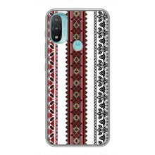 Силиконовый Чехол на Motorola MOTO E20 с картинкой Вышиванки (Вышиваночки)