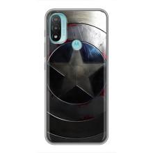 Чохол с Щітом Капітана Америки на Motorola MOTO E20 (Ретро Щит Капітана)