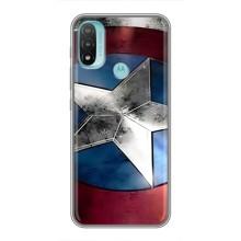 Чохол с Щітом Капітана Америки на Motorola MOTO E20 (Щит Капітана Америки)