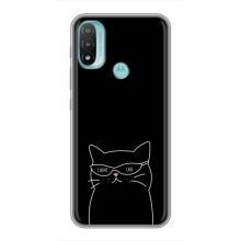 Чехол с рисунком кот на Motorola MOTO E20 – Равнодушный кот