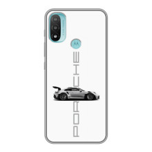 Чохол з авто Порше для Motorola MOTO E20 – білий порше