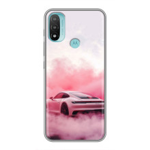 Чохол з авто Порше для Motorola MOTO E20 – Рожевий Порше
