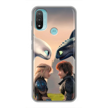 Чехол как приручить дракона на Motorola MOTO E20 (Гикавка и Астрид)