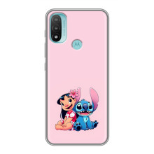 Чехол с принтом Стич на Motorola MOTO E20 – Лило и Стич
