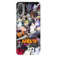 Купить Чехлы на телефон с принтом Anime для Моторола Мото е20 (Наруто постер)