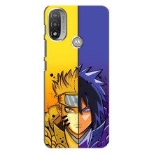 Купить Чехлы на телефон с принтом Anime для Моторола Мото е20 – Naruto Vs Sasuke