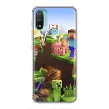 Чохли для Motorola MOTO E20 (Персонажі МайнКрафт) (Майн-крафт)