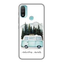 Силіконовий бампер з картинкою машини на Motorola MOTO E20 (Будиночок на колесах)