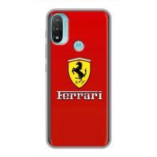 Силіконовий бампер з картинкою машини на Motorola MOTO E20 (Ferrari Logo)